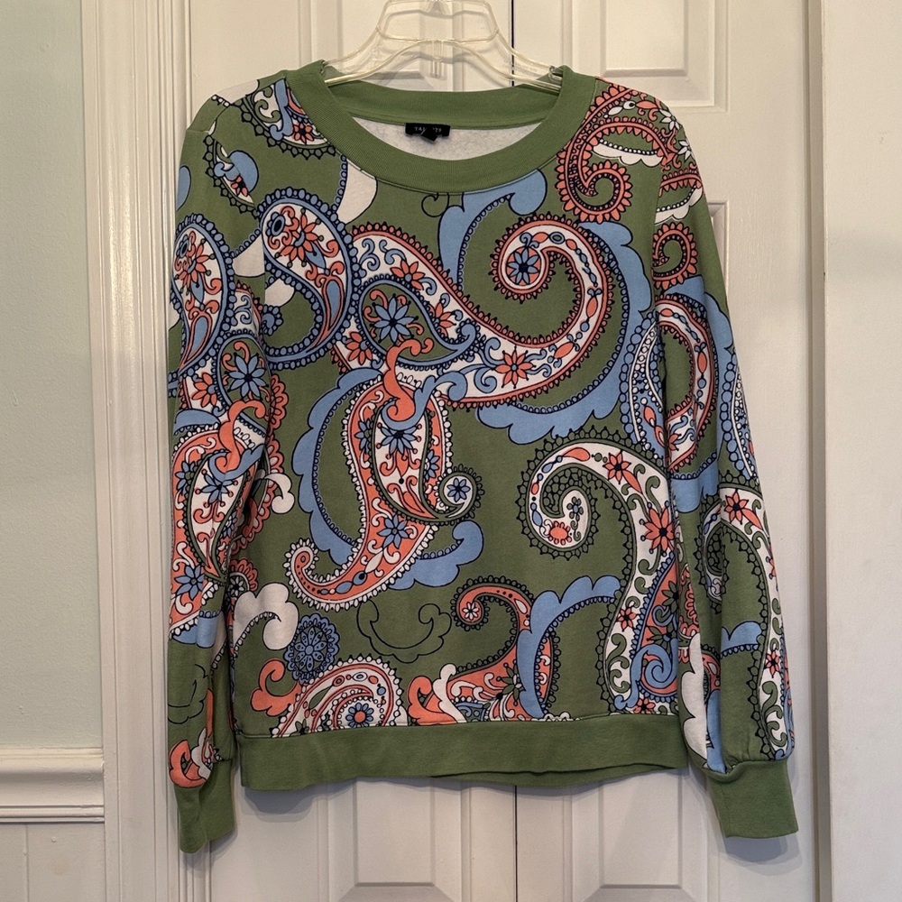 Talbots Paisley Sweatshirt